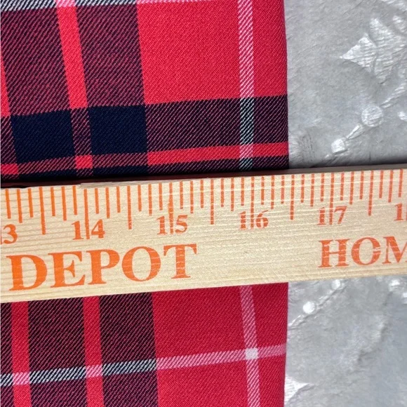 J.Crew Red Tartan Plaid Wool‑Blend A‑Line Mini Skirt Size 0 - Picture 6 of 10
